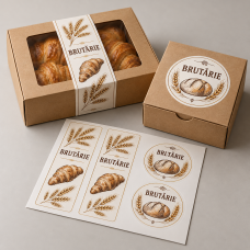 Standard self-adhesive stickers — white and transparent